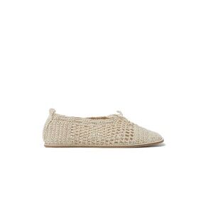 Crocheted ballet flat